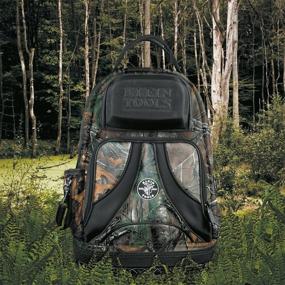 img 2 attached to 🎒 Klein Tools 55421BP14CAMO Tradesman Pro Tool Bag Backpack, 39 Pocket Organizer with Molded Base and Camo Design for Heavy Duty Tool Carrier