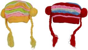 img 1 attached to Warm and Stylish Knitted Acrylic Winter Beanies for Boys | ToBeInStyle Accessories