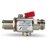 🌩️ proxicast coaxial lightning arrester for 0 to 6 ghz (n-female/n-female) – ultimate protection for 3g, 4g, lte, gps, wi-fi, 900mhz, ham and other outdoor antennas logo