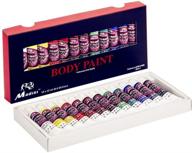 🎨 madisi 12 vivid colors body paint set - 12 ml tubes logo