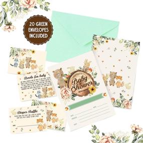 img 1 attached to 20 Woodland Baby Shower Invitations Bundle - 20 Invitations Included