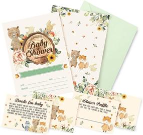 img 4 attached to 20 Woodland Baby Shower Invitations Bundle - 20 Invitations Included