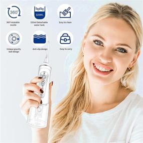 img 2 attached to HILINSTON Water Pick Teeth Cleaner: Cordless Water Flosser with 9 Cleaning Modes, Portable Oral Irrigator for Travel & Home