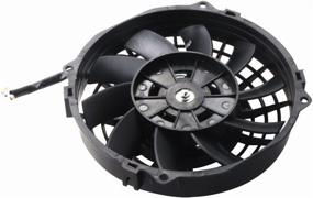 img 1 attached to Efficient Cooling System: MOSTPLUS Black Universal Electric Radiator Fans (7 Inch) - Set of 2 - 12V + Mounting Kit