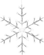 🎄 led snowflake christmas window silhouette decoration with lights - 16 inch логотип