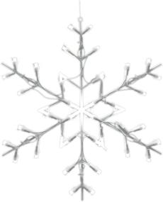 img 1 attached to 🎄 LED Snowflake Christmas Window Silhouette Decoration with Lights - 16 Inch