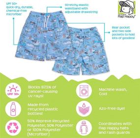 img 3 attached to 🐢 Flap Happy Little Tropical Turtle Boys' Swimwear: Stylish and Sun-Protected Clothing for Fun in the Water