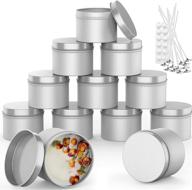 🕯️ mostof 12 piece candle tin: premium diy candle making kit with wick glue dot & storage case logo