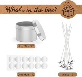 img 2 attached to 🕯️ Mostof 12 Piece Candle Tin: Premium DIY Candle Making Kit with Wick Glue Dot & Storage Case