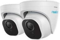 📷 reolink 4k poe outdoor security ip cameras (set of 2) - smart human/vehicle detection, time lapse, smart home compatible - 256gb micro sd storage support for 24/7 recording surveillance - rlc-820a logo