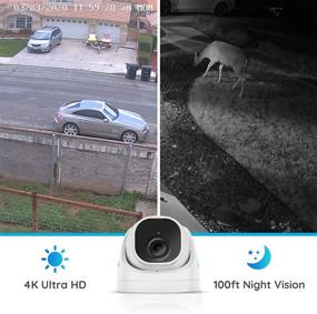 img 2 attached to 📷 REOLINK 4K PoE Outdoor Security IP Cameras (Set of 2) - Smart Human/Vehicle Detection, Time Lapse, Smart Home Compatible - 256GB Micro SD Storage Support for 24/7 Recording Surveillance - RLC-820A