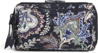 👜 stylish and secure: vera bradley cotton deluxe all together crossbody purse with rfid protection logo
