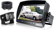 🚚 zeroxclub hd проводная камера заднего вида: водонепроницаемая камера + 7-дюймовый жк-дисплейный монитор для грузовиков, прицепов, фургонов и домов на колесах логотип