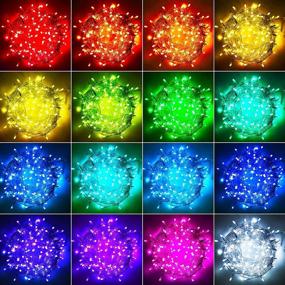 img 2 attached to ✨ 99ft RGB Color Changing LED Christmas Lights - Connectable Multicolor String Lights for Xmas Tree, Home Decor, Wedding Parties