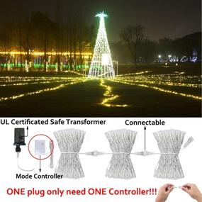 img 3 attached to ✨ 99ft RGB Color Changing LED Christmas Lights - Connectable Multicolor String Lights for Xmas Tree, Home Decor, Wedding Parties