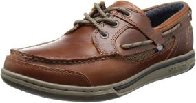 img 4 attached to Sebago Triton Three Eye British Brown Men's Shoes: Stylish Loafers & Slip-Ons for Effortless Elegance