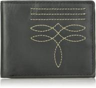 👨 men's accessories: wrangler leather bifold wallet with multiple pockets logo