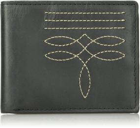 img 4 attached to 👨 Men's Accessories: Wrangler Leather Bifold Wallet with Multiple Pockets