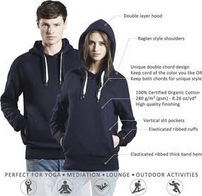 img 1 attached to 👕 Stay cozy and stylish with Underhood of London's Cotton Fleece Pullover Hoodie for Women - Women's Hooded Sweatshirt for Warmth and Comfort!