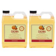 🍊 cucina purifying hand wash refill, 33.8 oz plastic jug (2-pack) sanguinelli orange and fennel logo