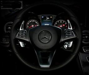 img 3 attached to OP Удлинители подрулевых лепестков для Mercedes Benz ABEM Class GLK SLK GL (SILVER)