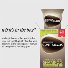 img 3 attached to 🔴 Revitalize Your Hair with Just For Men Control GX Grey Reducing Shampoo - 5 Oz