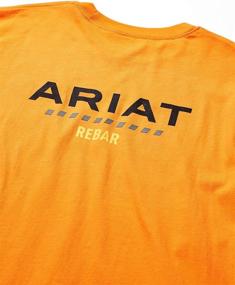 img 1 attached to 💪 Ariat Rebar Cottonstrong Sleeve Heather Men's Clothing: Unleash Your Strength