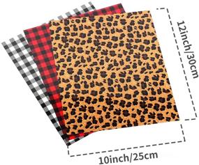 img 3 attached to 🔥 Premium 10-Piece Buffalo Plaid Heat Transfer Vinyl: Perfect for DIY Clothing, Shirts, Bags, Hats, Socks, Pillow and Home Decoration