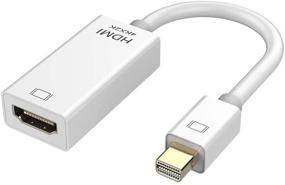 img 4 attached to 🔌 4K@60Hz Mini DisplayPort to HDMI Adapter - DEORNA Mini DP (Thunderbolt 2 Compatible) Converter for MacBook Air/Pro, Microsoft Surface Pro/Dock, Monitor, Projector & More