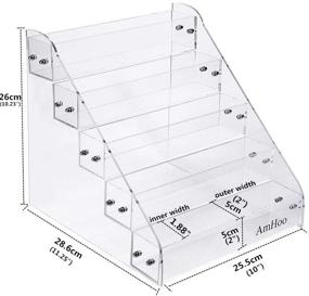 img 3 attached to 🌶️ AmHoo Acrylic Spice Rack: Organize Your Kitchen Cabinets with 5 Tiers Seasoning Shelf