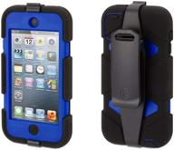 📱 прочный чехол для ipod touch 5: griffin technology survivor all-terrain, черно-синий - максимальная защита для вашего устройства. логотип