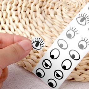 img 1 attached to Cute Self-Adhesive Eye Stickers for DIY Crafts and Home Decor - 2000 Pieces per Roll!