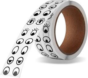 img 4 attached to Cute Self-Adhesive Eye Stickers for DIY Crafts and Home Decor - 2000 Pieces per Roll!