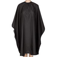 🔥 professional hair cutting cape - iusmnur barber cape with adjustable metal clip, waterproof haircut salon cape for hairdresser styling at home - 55 x 63 inches (black) logo