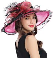 👒 exquisite organza fascinator: perfect women's accessory for kentucky weddings and special occasions logo