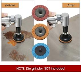 img 3 attached to 🛠️ INSMA 2" Quick Change Discs 30Pcs Sanding Discs 1Pcs 1/4'' Holder, Surface Conditioning Discs for Die Grinder, Surface Prep, Strip, Grind, Polish, Finish, Remove Burr, Rust, and Paint