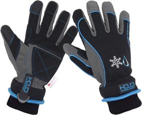 img 4 attached to ❄️ Etglove Winter Gloves L Blue: Perfect Protection for Chilly Weather