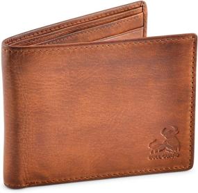 img 3 attached to 🔒 High-Security Leather Blocking Wallet with Enhanced Capacity - Ideal Men's Accessories in Wallets, Card Cases & Money Organizers