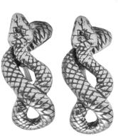 🐍 statement-making nsitbbuery hip hop animal snake stud earrings in stainless steel logo