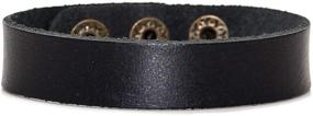 img 4 attached to Mgutillart Vintage Wristband Leather Bracelet