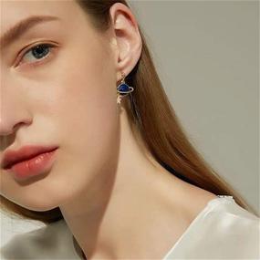 img 3 attached to 🌙 Captivate with Coadipress Astronaut Moon Stud Earrings: Creative Cosmic Charm Jewelry for Women and Girls - Perfect Birthday or Graduation Gift