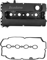 engine valve cover camshaft rocker cover + bolts &amp; gasket set - fits 2009-2015 chevrolet cruze & aveo 1.6l 1.8l by ecodone (part no. 55564395 55558673) logo