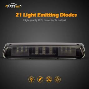 img 3 attached to Задние светильники Partsam LED высокого монтажа Third Brake Lights для Ford F150 F-150 04-08 - 2004 2005 2006 2007 2008 Замена заднего центрального светодиодного тормозного стоп-светодиода светильников фонарей крыши кабины для грузовиков.