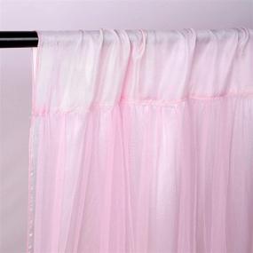 img 1 attached to 🎀 Exquisite Pink Tulle Wedding Backdrop Curtains – Enhance Your Engagement, Baby Shower, and Stage Decorations!