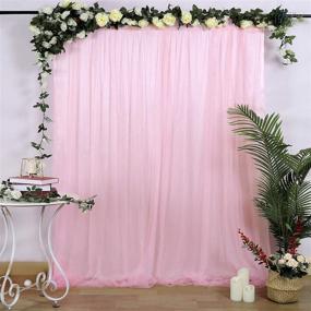 img 4 attached to 🎀 Exquisite Pink Tulle Wedding Backdrop Curtains – Enhance Your Engagement, Baby Shower, and Stage Decorations!