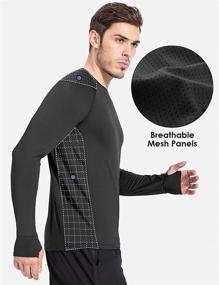img 2 attached to BALEAF Athletic Outdoor Thumbholes Protection Men's Clothing for Active