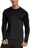 baleaf athletic outdoor thumbholes protection men's clothing for active logo