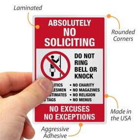 img 1 attached to 🚫 No Soliciting Sticker Home: Maintaining Privacy & Peace at Your Doorstep