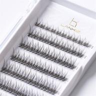 lankiz individual lashes: natural cluster lashes 12 roots c curl, 0.07mm thickness, 8-14mm length - faux mink diy individual eyelashes (160pcs) logo