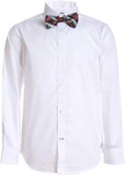 👔 nautica poplin boys' clothing: stylish sleeve dress shirt in tops, tees & shirts logo